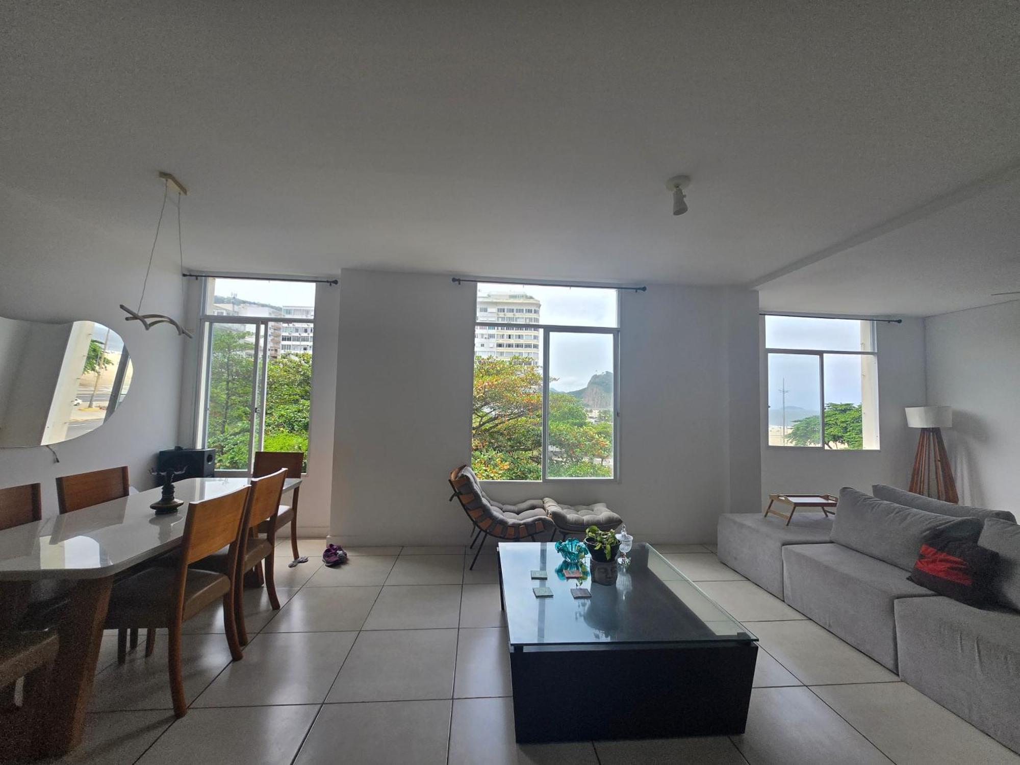 Espacoso Com Vista Mar Copacabana Apartamento